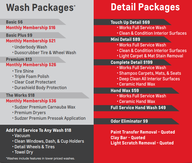 Car Washes Scrubway Wash and Lube